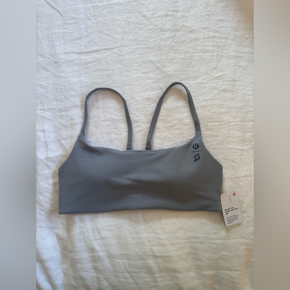 Lululemon x Peloton Wunder Train Strappy Racer Bra - Gray - Size 8 - NWT